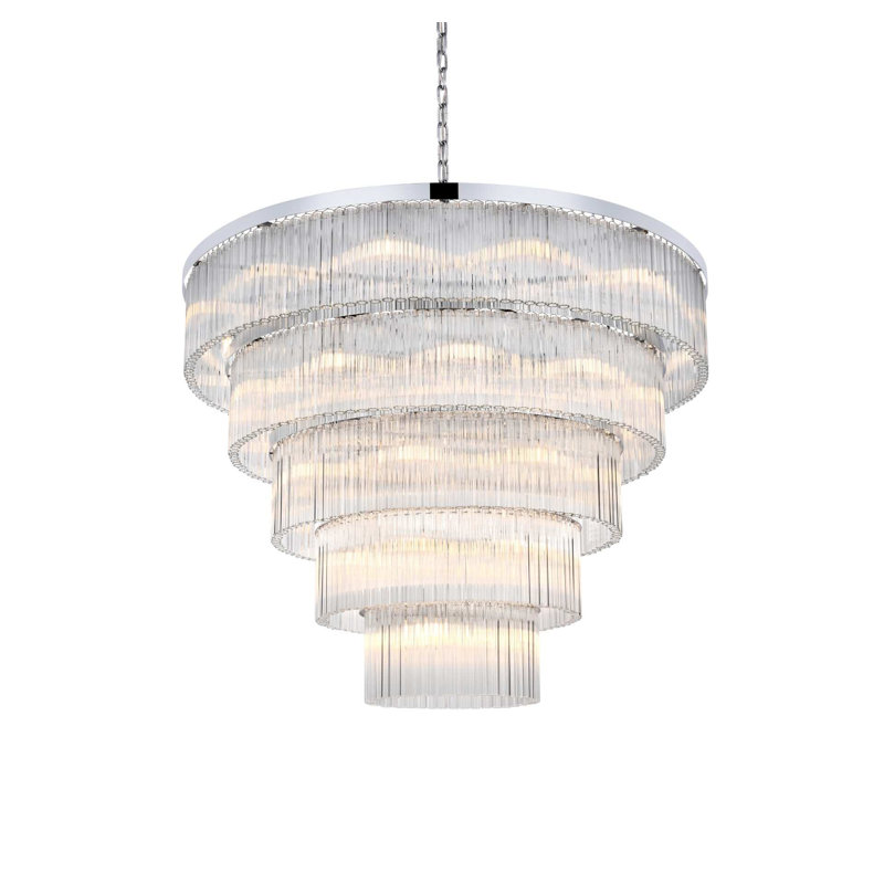 Lustre Harlow de 48 po en chrome, Chrome chrome