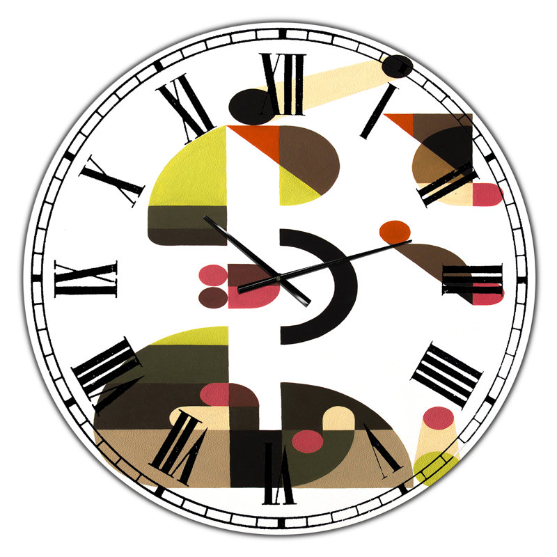 Horloge murale surdimensionnée Mid-Century, Moyen