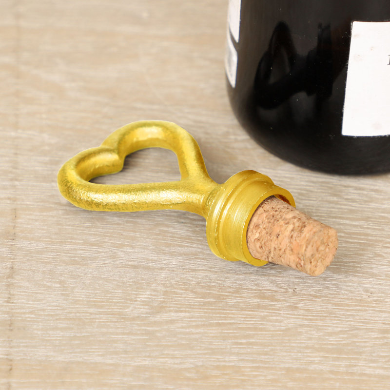 Nunam Gold Brass Stainless Steel Bottle Stopper
