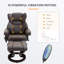 Fauteuil de massage inclinable avec repose-pieds, 10 points de vibration, fauteuil inclinable pivotant à 360 °, fauteuil de salon en similicuir avec poche latérale et télécommande-1342425440