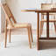 Ensemble de table de salle à manger en rotin et bois massif-106326247