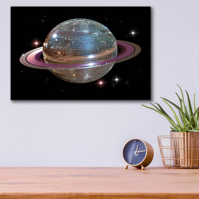  «Purple Disco Ball» par Decent Exposures, art mural en verre acrylique, 16 po x 12 po