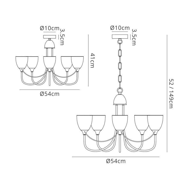 Locklin 5 - Light Chandelier