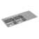Lustertone 48" L x 22" W Double Basin Drop-In Kitchen Sink