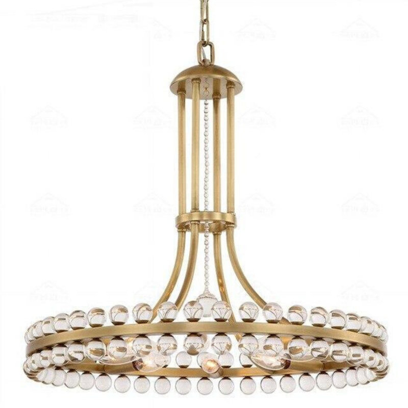 Ashburnham 8 - Light Chandelier, 65cm H x 58cm W x 58cm D, Golden