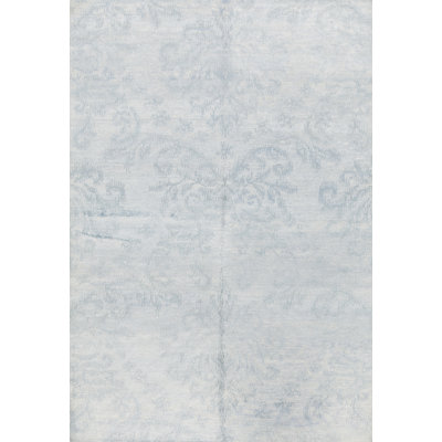 Damask Area Rug in Blue