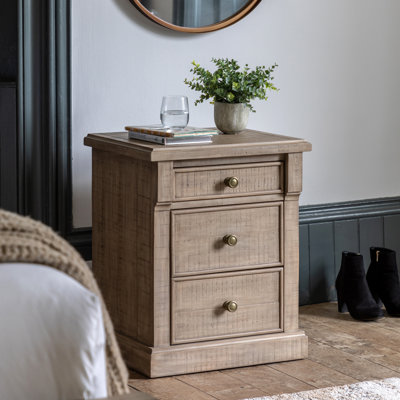 450cm W Solid Wood Bedside Table