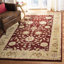 Tapis rouge / doré en laine touffeté à la main Balthrop-19265163