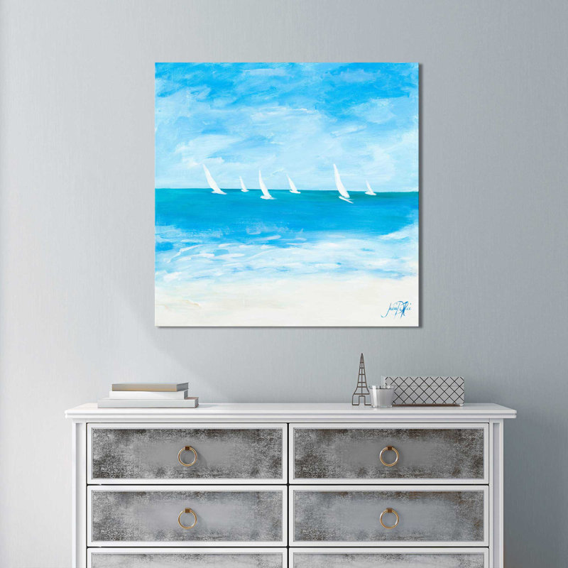 «Windjammer II», reproduction de peinture acrylique, H 18 po x l 18 po x P 1 po, Toile tendue