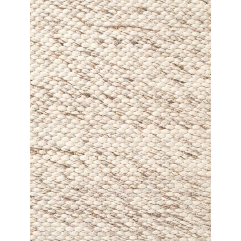 Lyon Wool Hand Woven Area Rug, Rectangle 140 x 200 cm, Light Brown/Beige