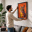 Chromatic Cat Modern - Framed Print-1151995455-1151995450