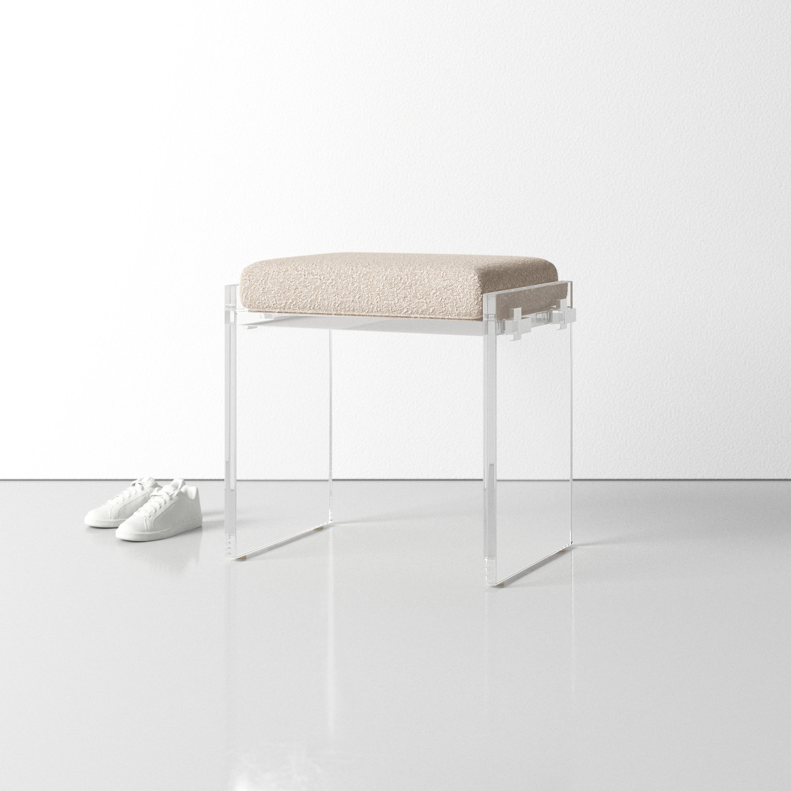 Vinisha Accent Stool, Knoll Beige
