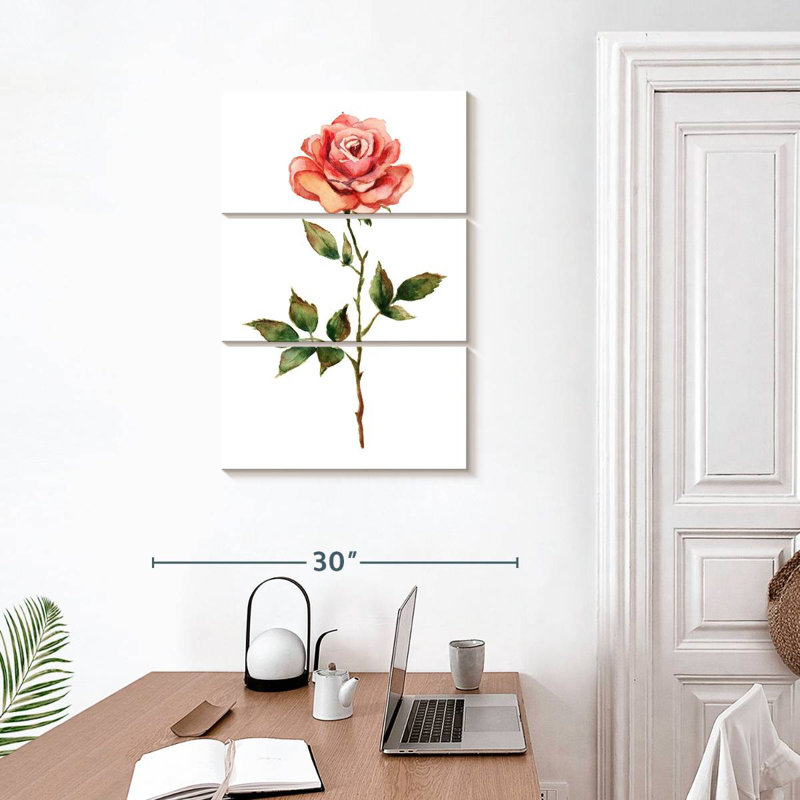 Rose simple, H 32 po x l 20 po