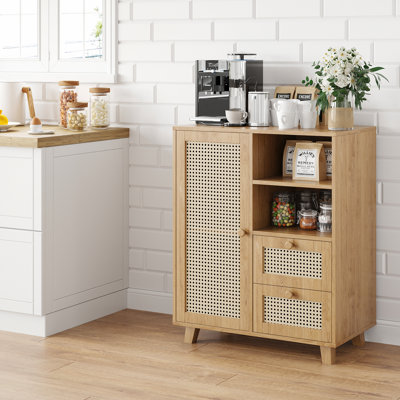 Buffet, buffet avec tiroirs Farmhouse Rattan