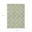 Tapis intérieur / extérieur géométrique lavable beige et ivoire 9 pi x 12 pi
