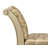 Krisean Faux Leather Upholstered Bench in Gold