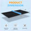 Plateau de table de tennis de table pliable et portable de 8,5 pi de taille moyenne pour jeux d'intérieur-124823452-124823455