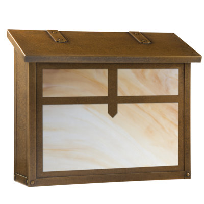 Arrow Brass Wall Mounted Mailbox
