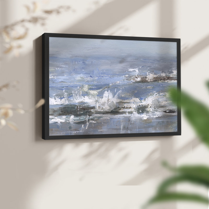 Overcast Tides II -Framed Print - Restickable, H 8 po x l 10 po, Noir, noir, noir, noir