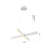 4-Light White LED Chandelier With Acrylic Diffusers-29552677