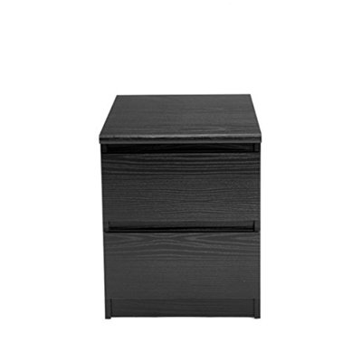 Scottsdale 2 Drawer Nightstand for Bedroom Storage and Compact Bedside Tables Use