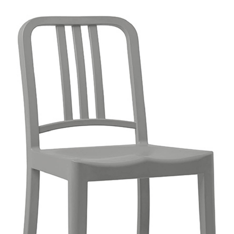 111 Navy® Stool by Coca-Cola, Counter Stool (25" Seat Height), Flint Gray