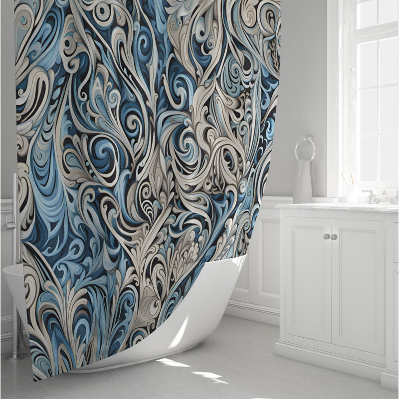 Rideau de douche Cartersville, L 70 po x L 72 po