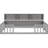 Twin Floor Bed With Guardrails & Grey Bookcase Shelves - Bedroom Elegant Bedside Storage Elegance-1774347133-1774347134