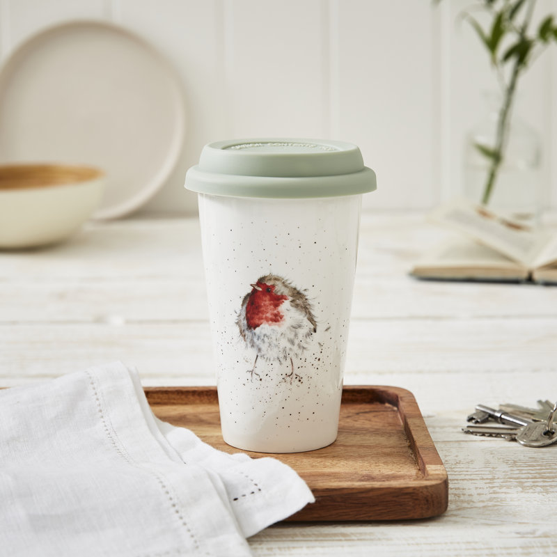 Classic Wrendale Designs  Robin Travel Mug