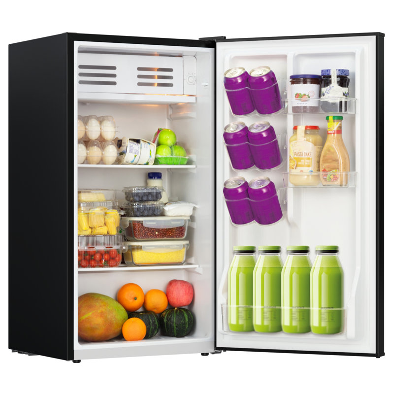 Frigidaire® 3.2-Cu. Ft. Retro Bar Refrigerator With Side Bottle Opener, Rose Gold/Black, Black/Gold