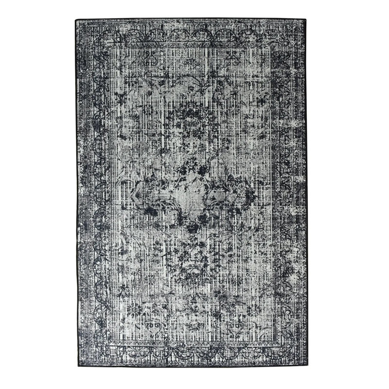 Tapis antibactérien 100% polyester, 31,5 po x 59,1 po | Hauteur des poils: 0,15 po, épaisseur totale: 0,4 po | Dessous antidérapant, lavable à la machine, idéal pour les entrées et les espaces de vie