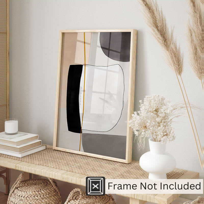 Abstrait minimaliste scandinave minimaliste II, H 36 po x l 24 po
