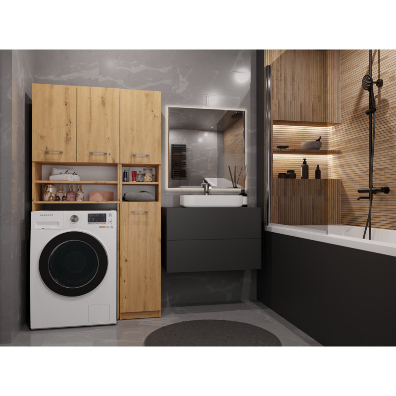 MDF Wood Laundry Room Organiser, Artisan