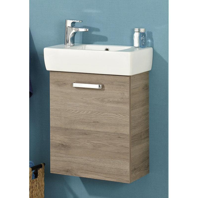 Quickset 313 500mm Single Bathroom Vanity with Integrated Ceramic Basin