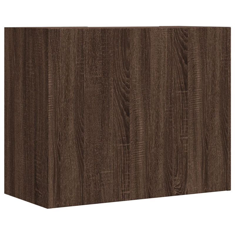 Antoninette Floating Shelf, Brown Oak