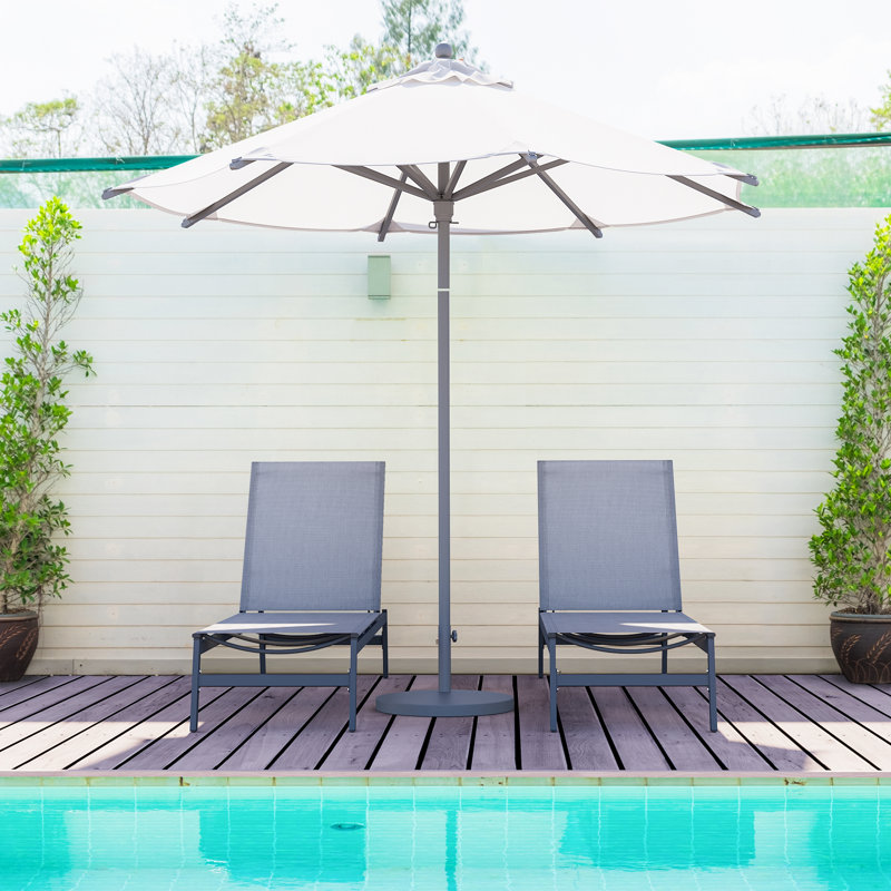 Chaise de jardin, Gris/noir