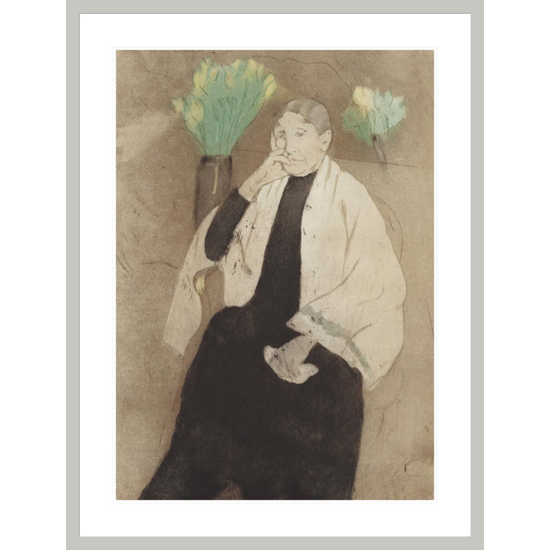 Portrait de la mère de l'artiste par Mary Cassatt, H 41,5 po x l 31,53 po