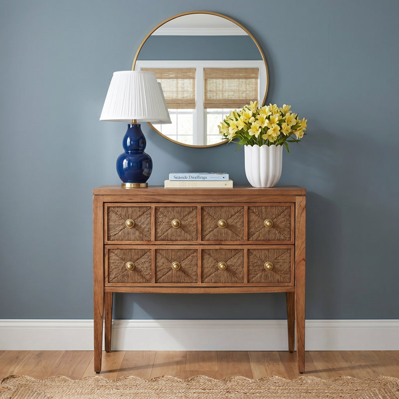 Misha Two Drawer Accent Chest, Aged Barrel