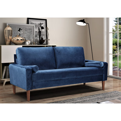 Adriano 71.65" Velvet Square Arm Sofa