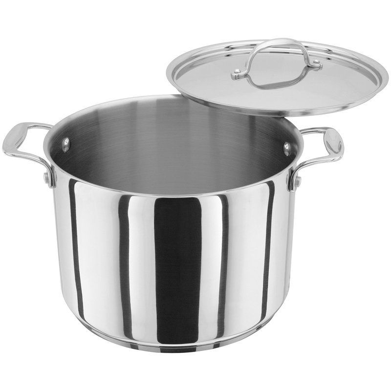 Stellar 7000, 24cm Stainless Steel Stockpot with Stainless Steel Lid, 7L