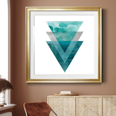 Tri Trio - Reproduction d'art graphique sur papier encadré