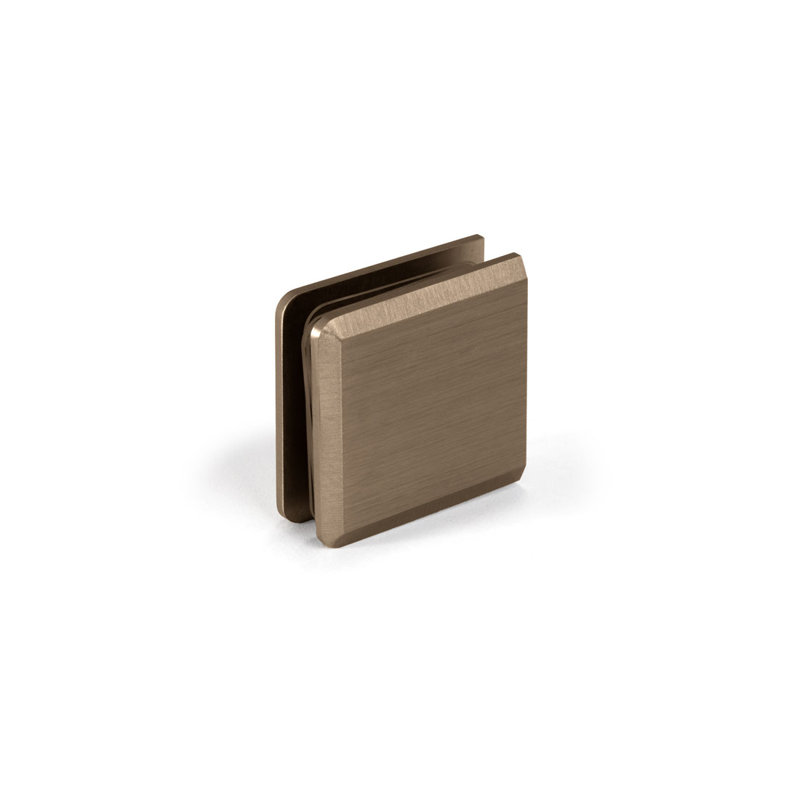 B9A42F97335C453B98A9F3AFF5906EE3 Pince à fixation murale biseautée robuste - Application à trou central - Bronze brossé