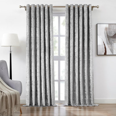 Velvet Blackout Curtain Panel Pair