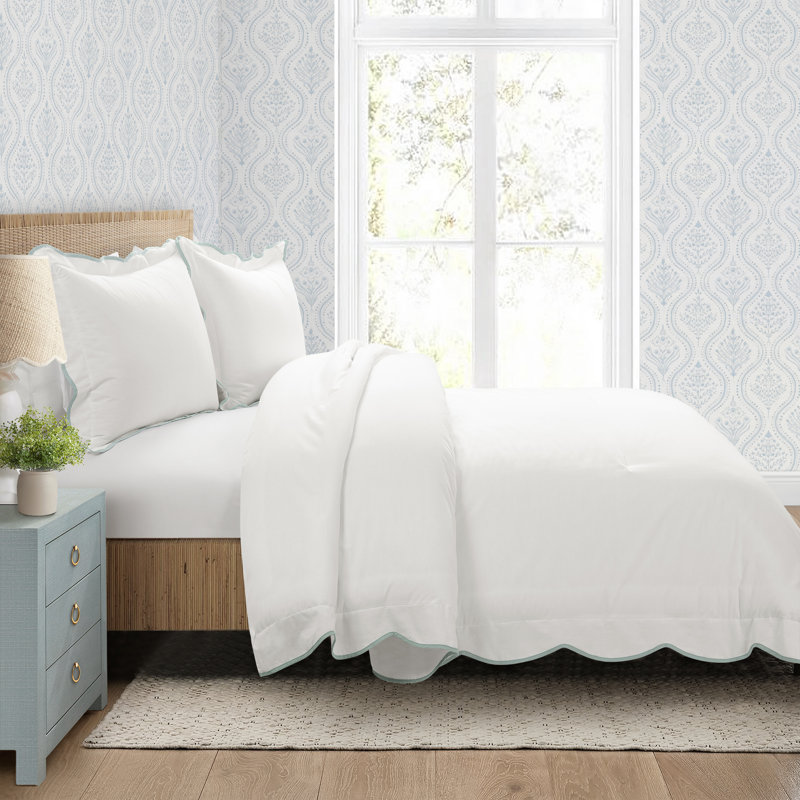 Nolita Cotton Blend Comforter, Queen Comforter, Blue