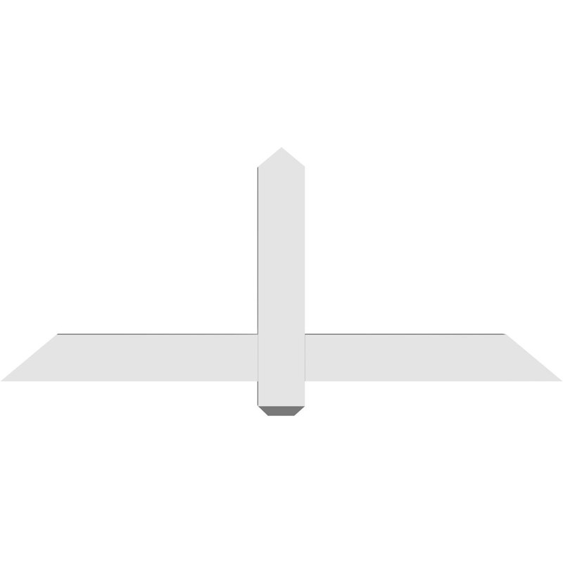 Support à pignon en uréthane Eugene, L 48 po x H 20 po, P 2 po x F 4 po