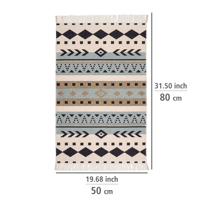 Melmore Cotton Non-Slip Bath Mat