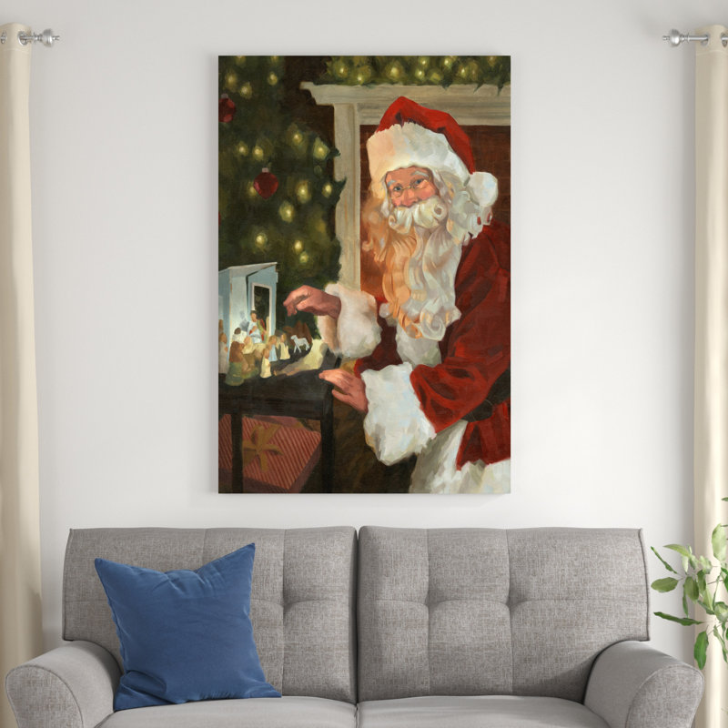 Saint Nick et la Nativité, H 48 po x l 32 po
