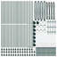 Vidaxl Fence Post 52 Pcs Silver Steel-116846505