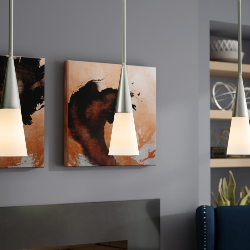 Luminaire suspendu conique à 1 lumière Rader