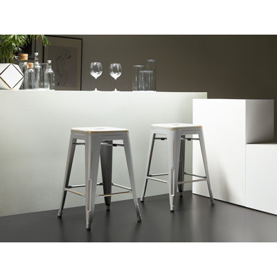 Iowa Park Counter Stool with Metal Frame